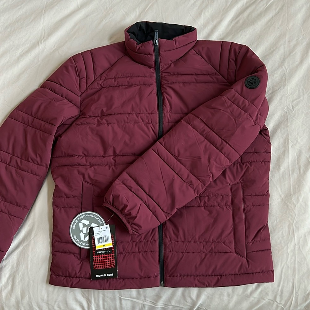 MWT Micheal kors maroon winter coat